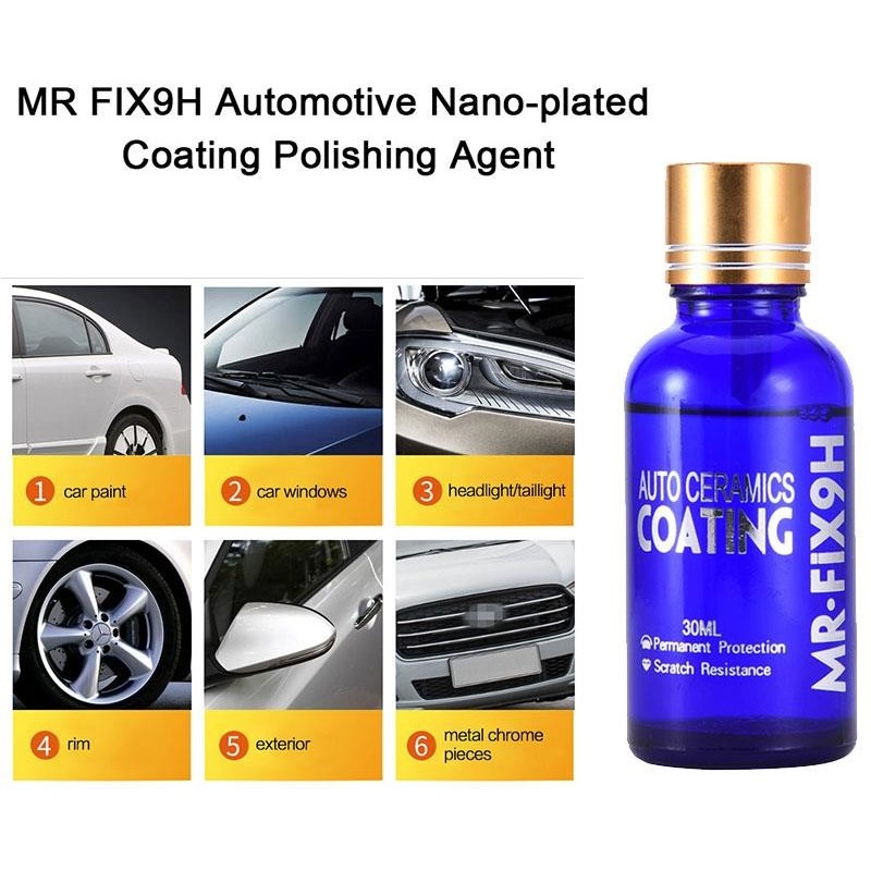 Mr FiX9H Nano Ceramic Car Glass Coating Liquid Hydrophobic
